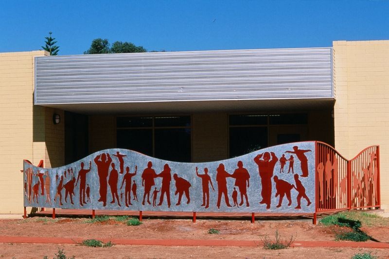 Swallowcliffe Schools: Security area fence