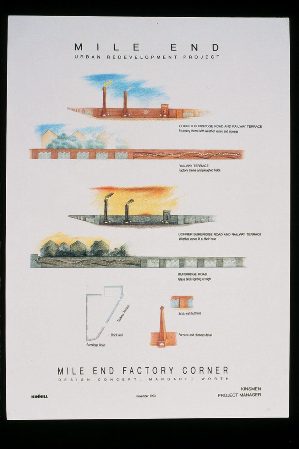 ‘Mile End Wall’ drawing Margaret Worth